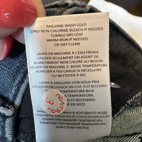 RE/DONE 70's Crop Boot Jeans in Stoned Noir Size 29 NWT - Picture 11 of 13